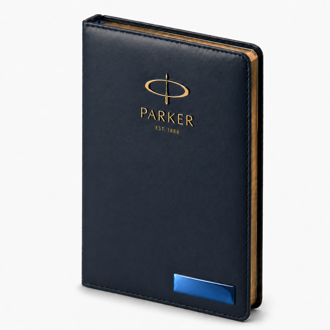 Ежедневник кожаный недатированный (140 х 200 мм.) А5 темно-синий 320 стр. | Арт. 3023122 — фото 2